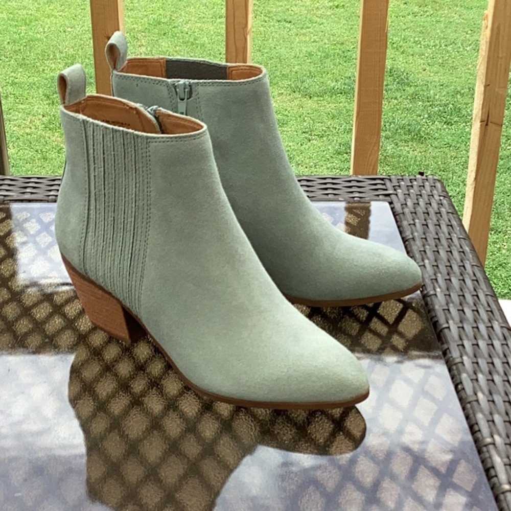 Frye suede booties